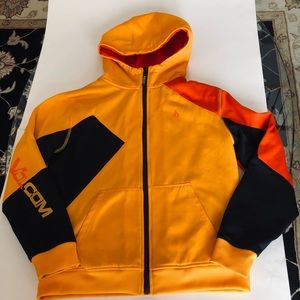 Volcom Women’s Warm Lining, Statement Zip Up Hoodie, XL, GUC